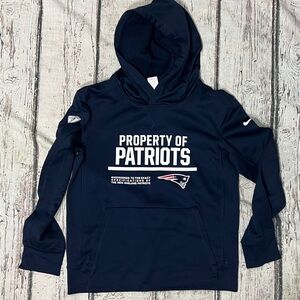 New England Patriots Nike Therma - Fit NFL Hoodie Boys Youth Jumper Sweatshirt